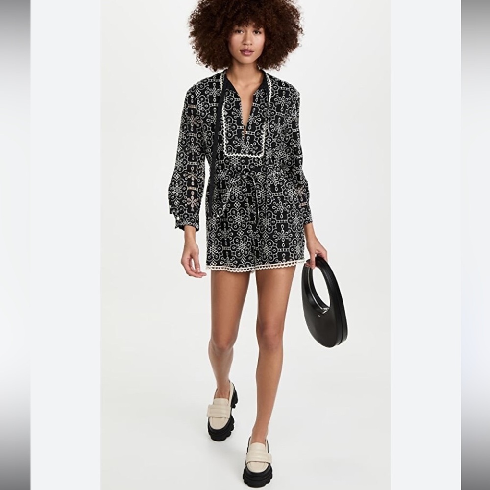 Nixie Organic Cotton Eyelet Romper BAUM UND PFERDGARTEN